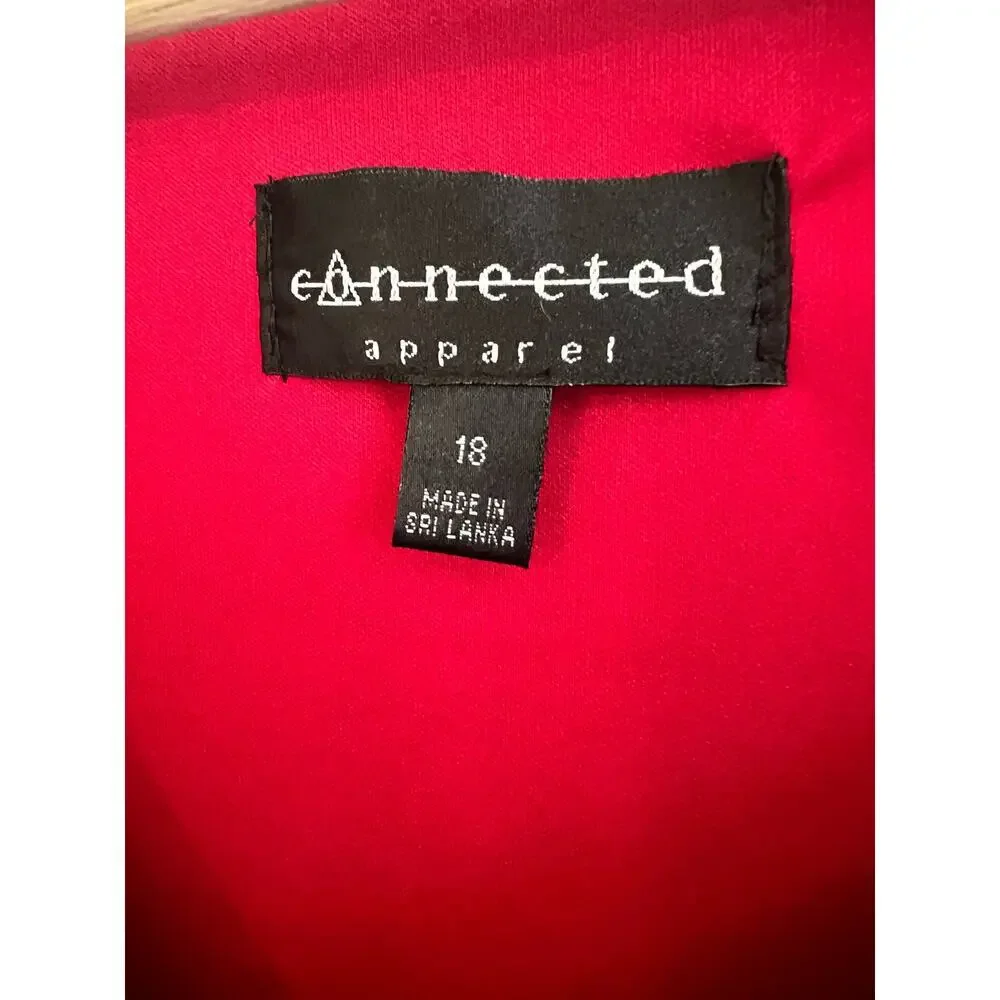CONNECTED APPAREL LAYERED SLEEVELESS PARTY DRESS SIZE 18 NWT - Picture 4 of 7